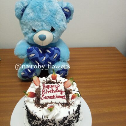 HALF KG BLACK FOREST & TEDDY BEAR