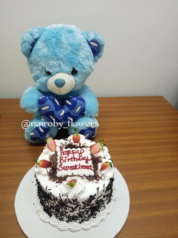HALF KG BLACK FOREST & TEDDY BEAR