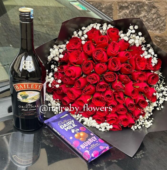 BAILEYS ,RED ROSES & CHOCOLATE