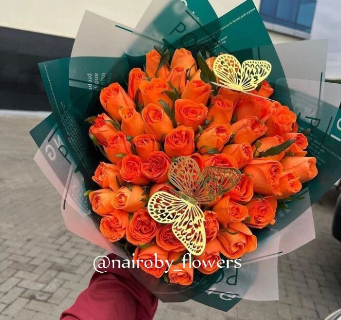 40 ORANGE ROSES BOUQUET