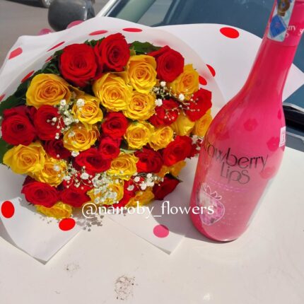 STRAWBERRY LIPS WINE & BOUQUET