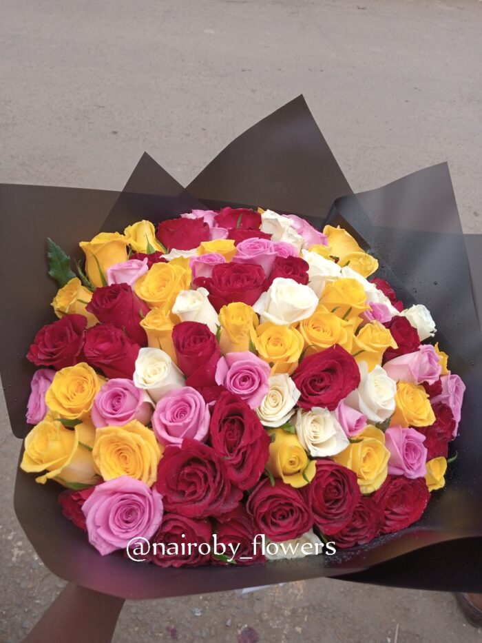 80 MIXED GLAMOUROUS ROSES