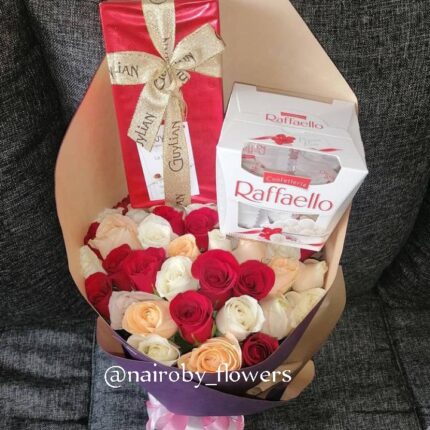 GUYLIAN & RAFFAELLO CHOCOLATE WITH A BOUQUET