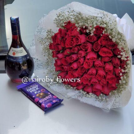 PINK BOUQUET, CHOCOLATE & ROBERTSON WINE