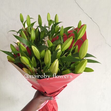 2 DOZEN PINK LILIES