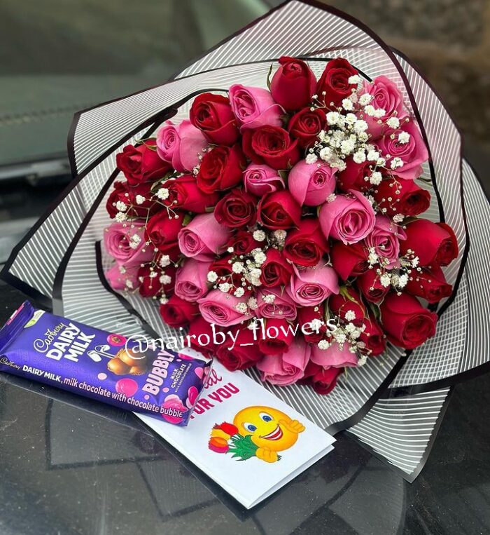 BUBBLY CADBURY CHOCOLATE & BOUQUET