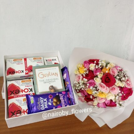 CARE PACKAGE & BOUQUET COMBO