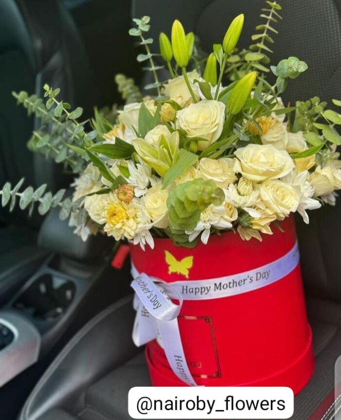 WHITE THEME  & LILIES BOX