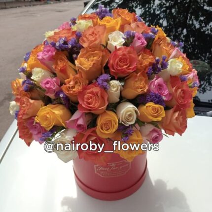COLORFUL LARGE HAT BOX