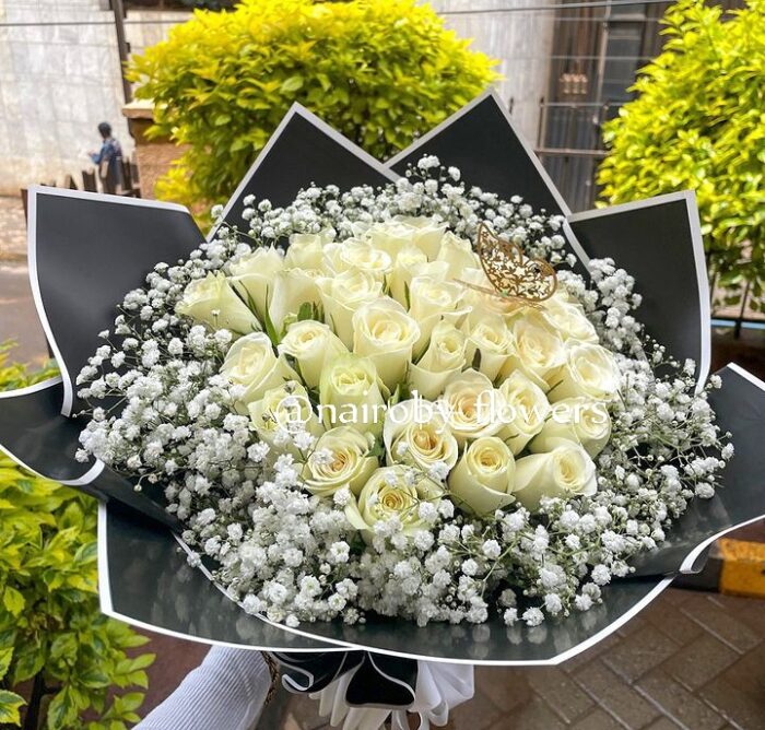 PEACEFUL WHITE ROSES
