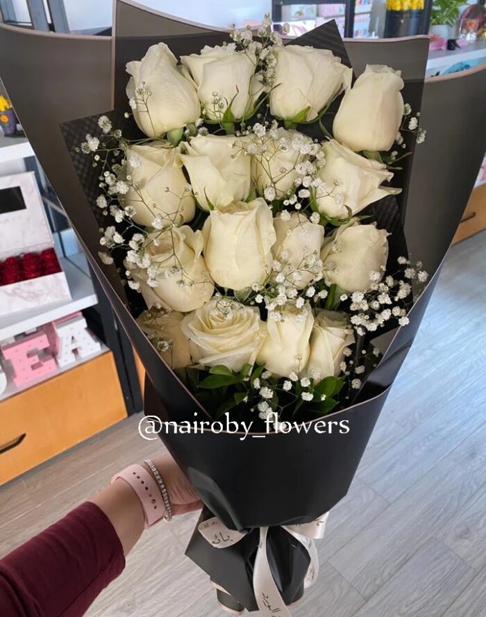 WHITE STYLISH BOUQUET