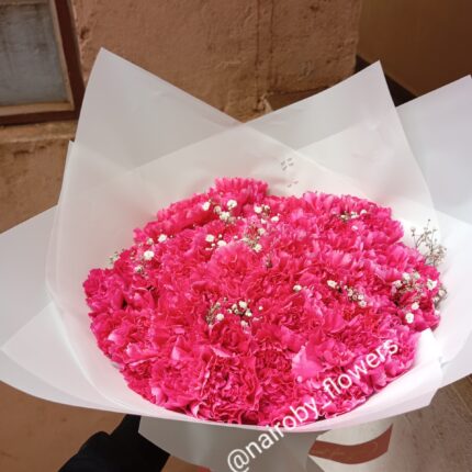 PINK BEAUTIFUL CARNATIONS BOUQUET