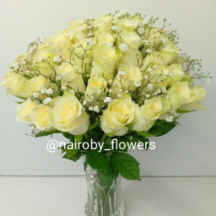 WHITE HUES IN A VASE