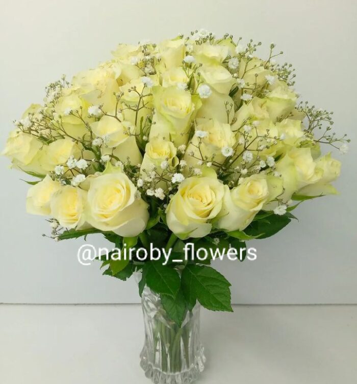 WHITE HUES IN A VASE