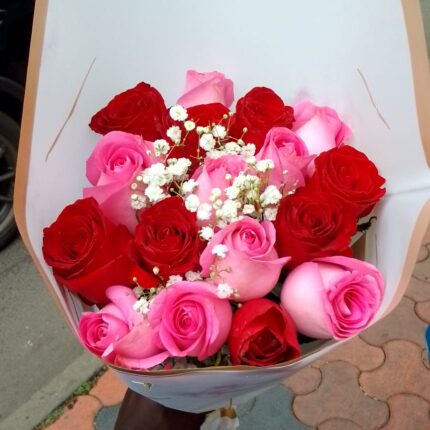 PINK & RED MINI BOUQUET
