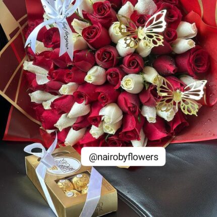 ANGELIC BOUQUET & FERRERO CHOCOLATES