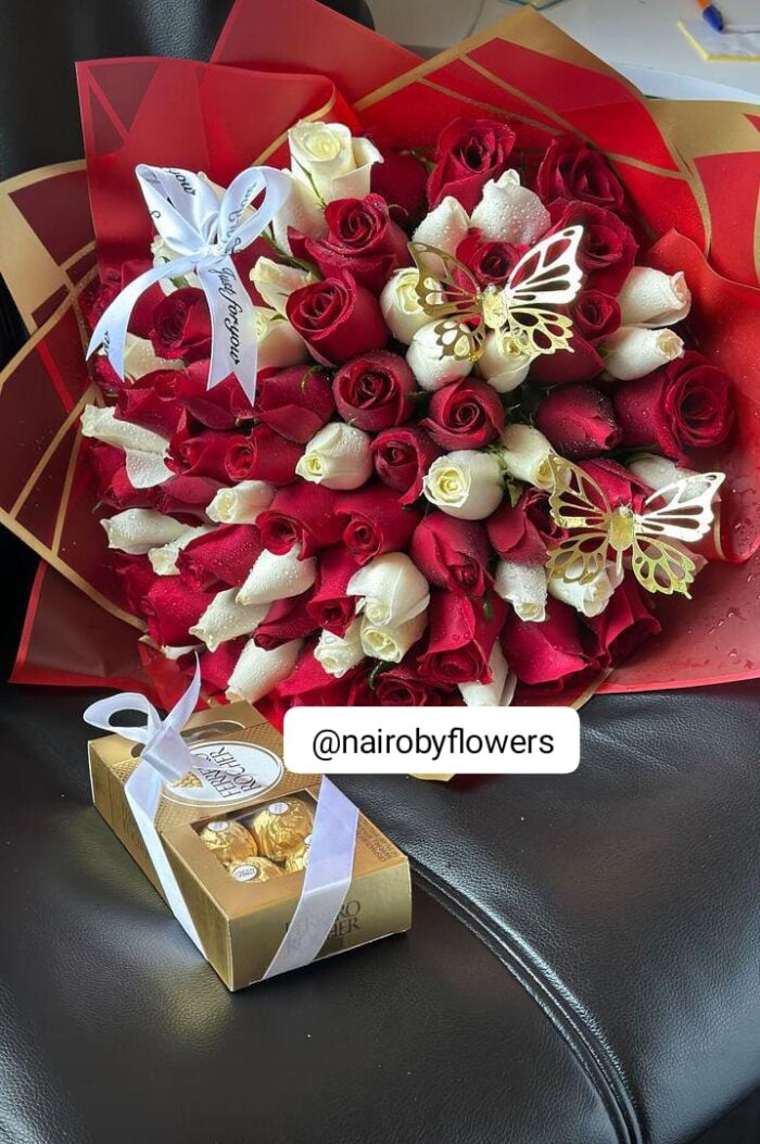 ANGELIC BOUQUET & FERRERO CHOCOLATES