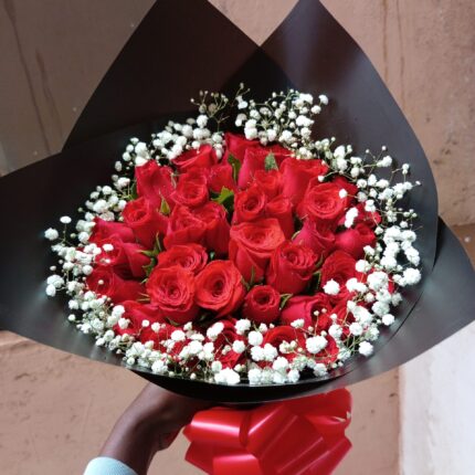 BRAZEN RED ROSES BOUQUET