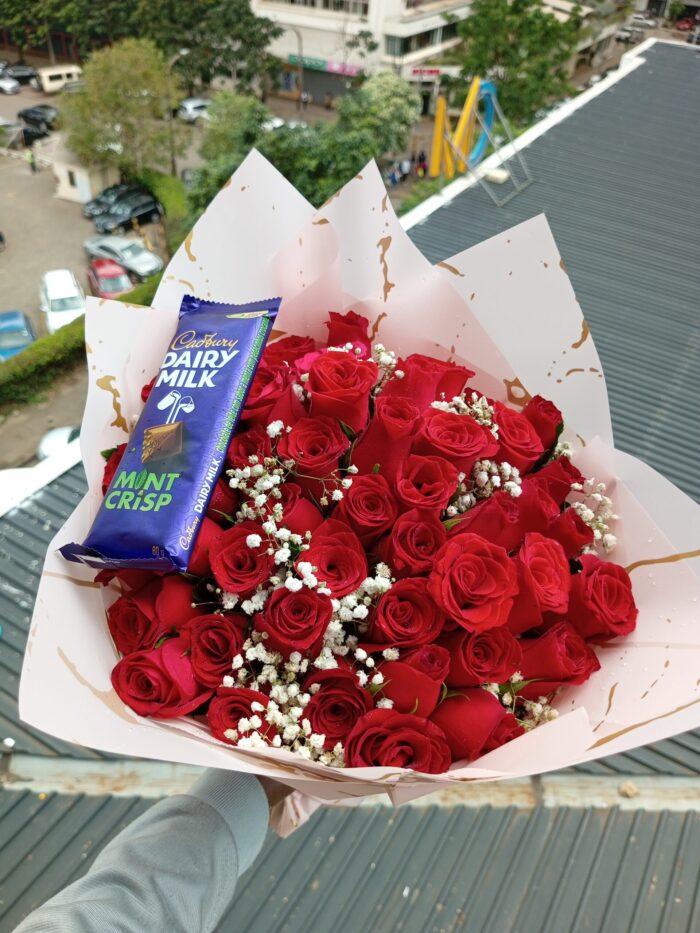 MINT CHOCOLATE & RED ROSES