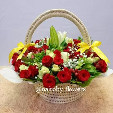 COLORFUL BASKET ARRANGEMENT