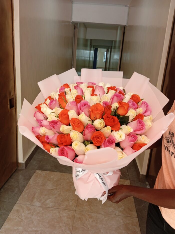 100 STYLISH COLORFUL ROSES