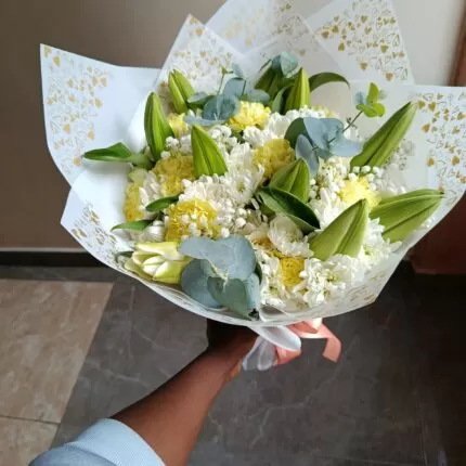 CARNATIONS,LILIES & CHRYSANTHEMUMS