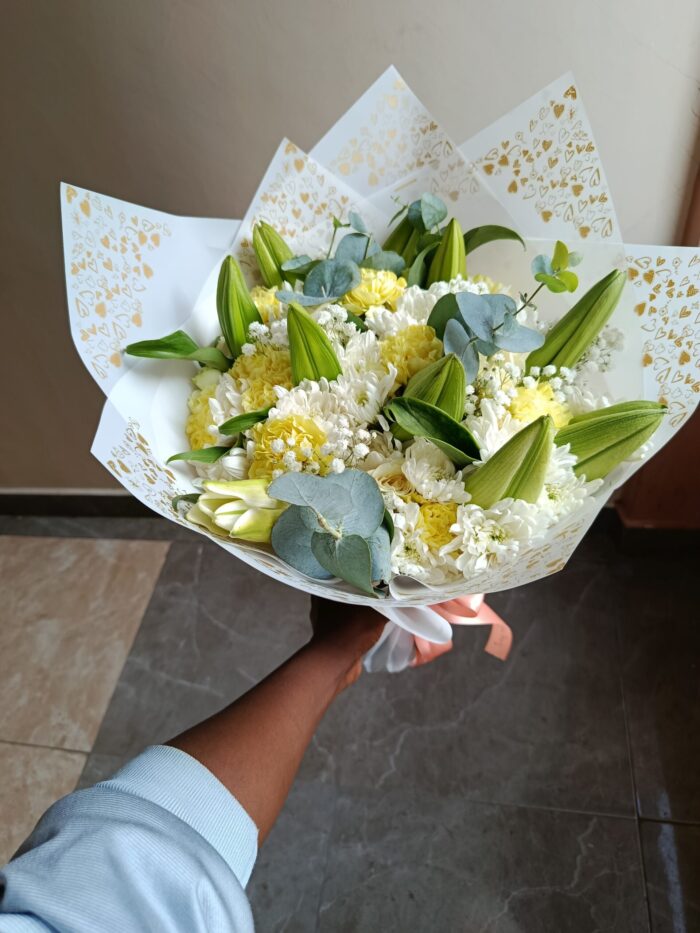 CARNATIONS,LILIES & CHRYSANTHEMUMS