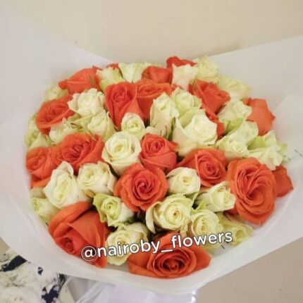 ORANGE-WHITE BLOOMS