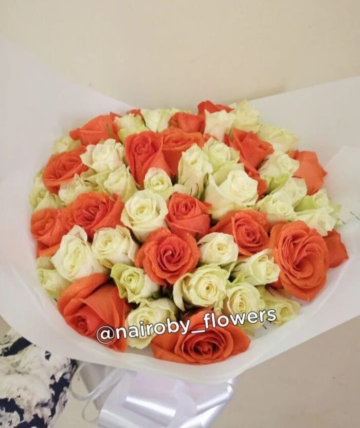 ORANGE-WHITE BLOOMS