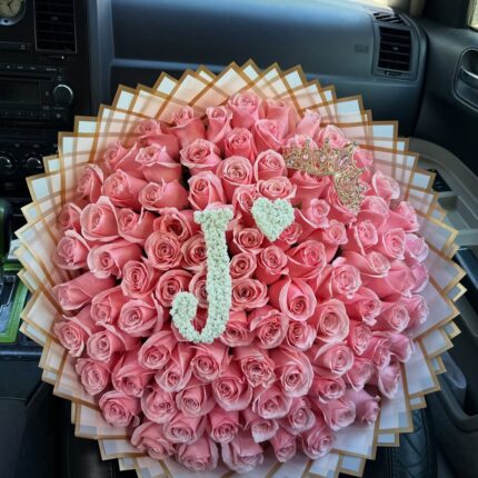 LETTER BOUQUET WITH CUSTOMISED WRAPPING