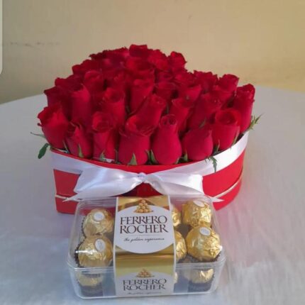 HEART BOX & FERRERO CHOCOLATES