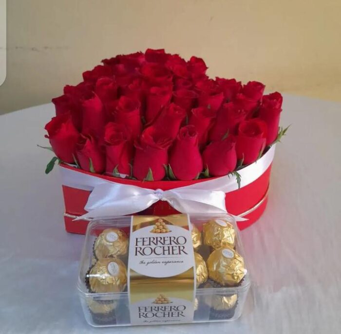 HEART BOX & FERRERO CHOCOLATES