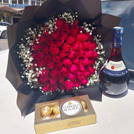 ROBERTSON WINE, FERRERO CHOCOLATES & BOUQUET