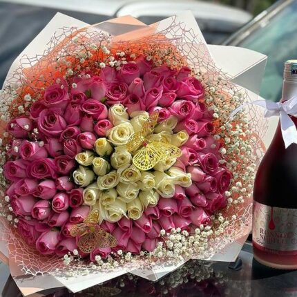 100 ROSES & WINE- GIRLFRIEND'S CHOICE