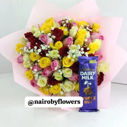 CHOCOLATE & 40 ROSES
