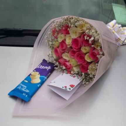 CHOCOLATE & CHERRY ROSES