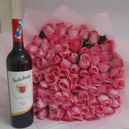 60 PINK ROSES & NEDEBURG MERLOT